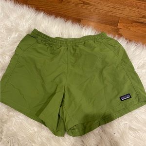 women’s green patagonia shorts